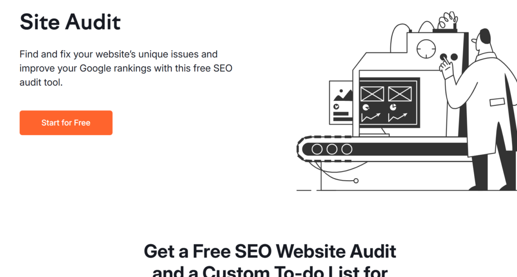 Semrush vs Ahrefs : Semrush Site Audit